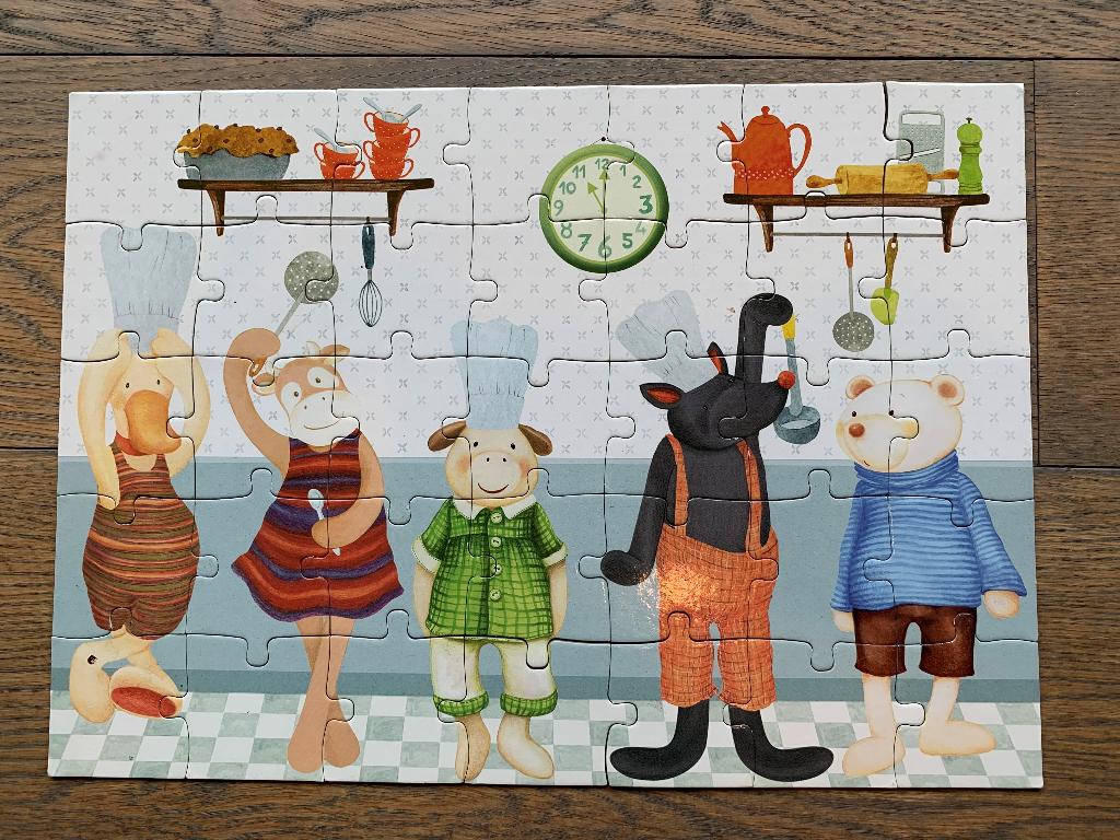 kinderpuzzel - Merk: Moulin Roty – 35 stukjes, Enfants & Bébés, Enlèvement ou Envoi, 10 à 50 pièces, Comme neuf, 2 à 4 ans