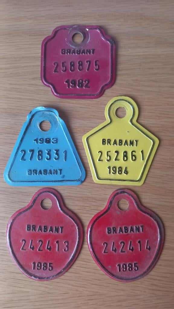 Plaques d'imposition pour vélos, Enlèvement ou Envoi, Utilisé