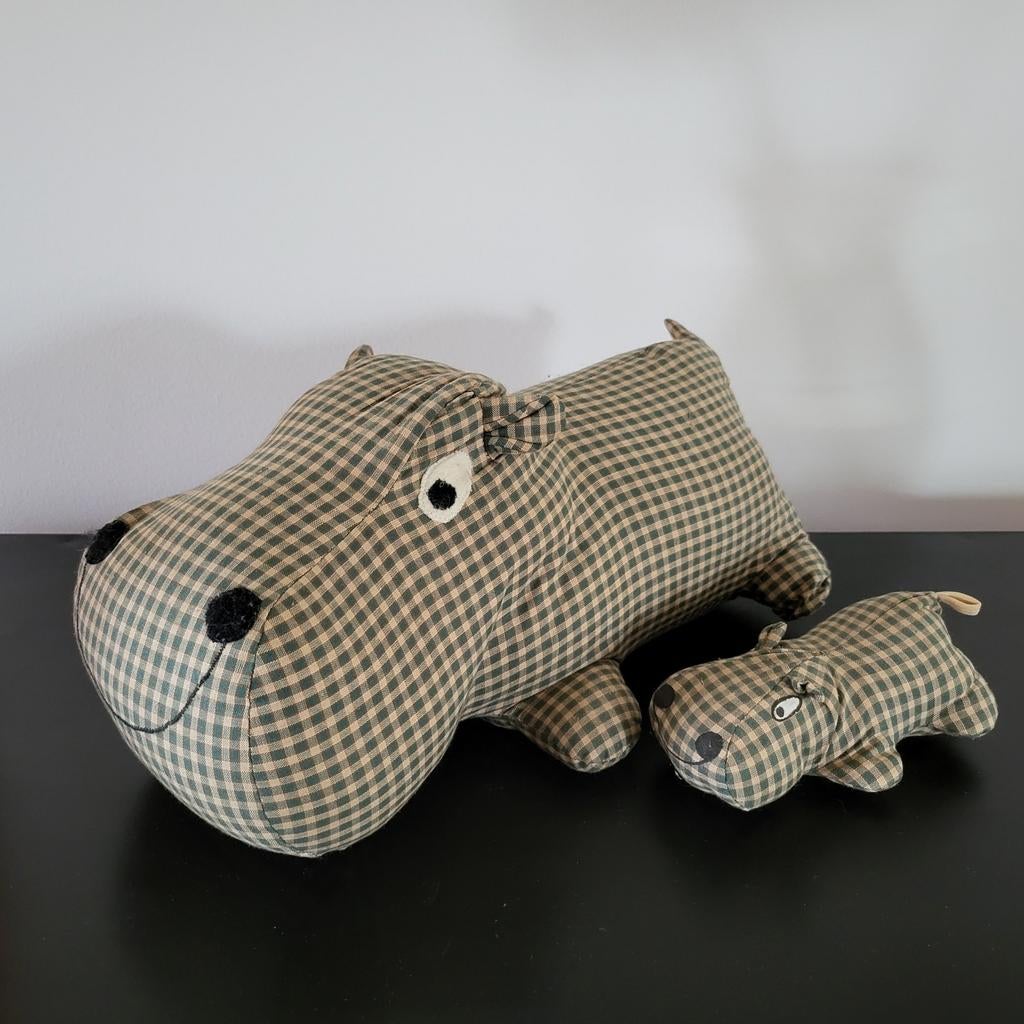 2  knuffels nijlpaarden, Enlèvement ou Envoi, Comme neuf