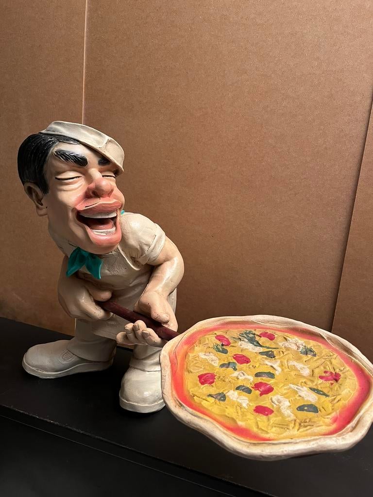 BEELD PIZZA BAKKER 45cm, Ophalen of Verzenden, Gebruikt