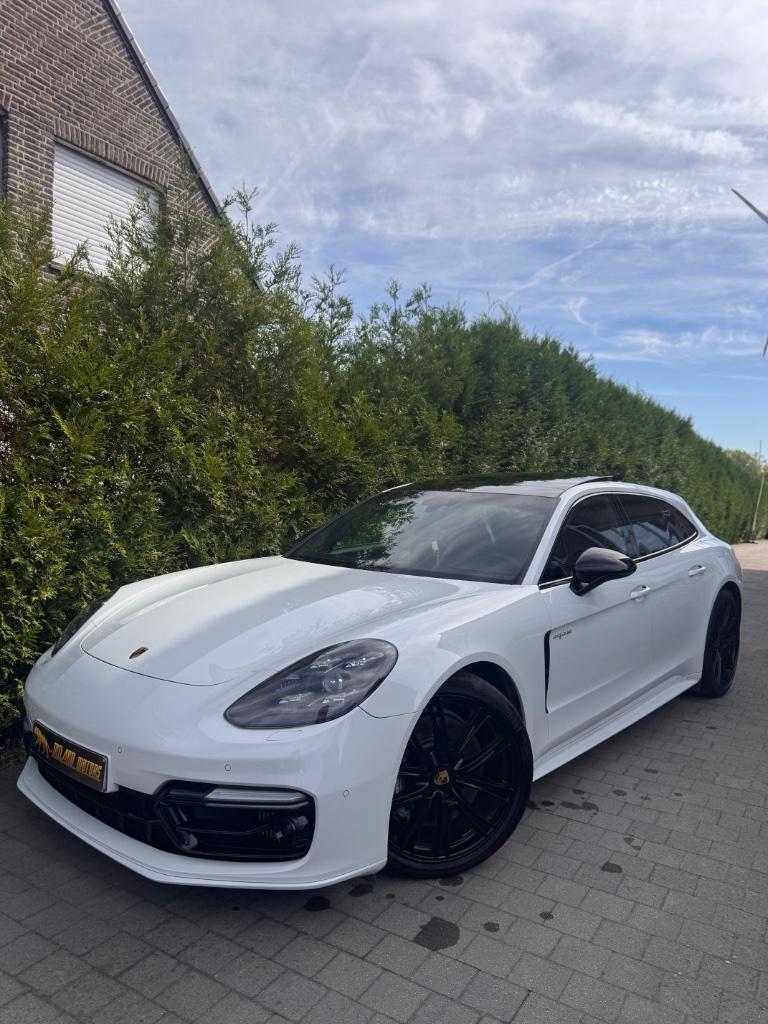 Porsche Panamera 4EHybride Full Option 1ste eigenaar, Auto's, Porsche, Automaat, Wit, Leder, Bedrijf