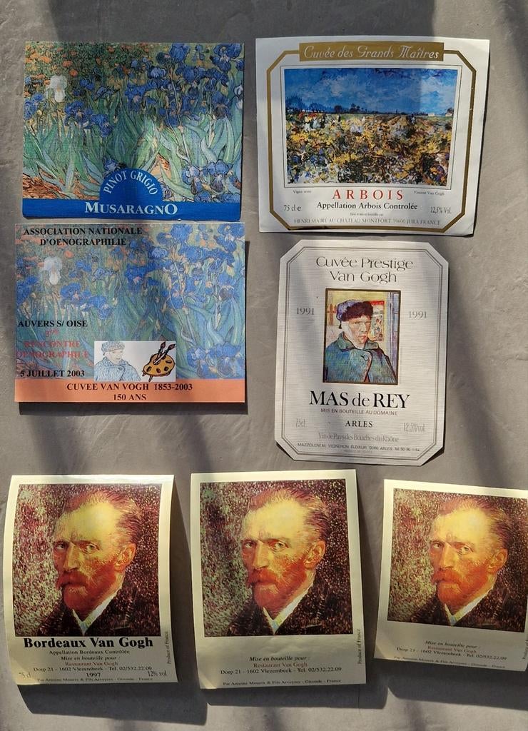 Étiquettes Van Gogh., Collections, Enlèvement ou Envoi, Comme neuf