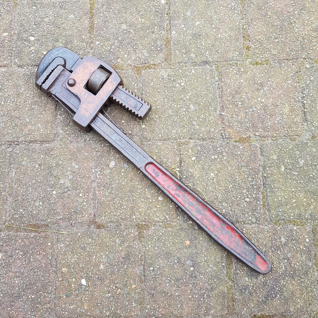 Antieke Drop Forged pijptang in staal, Ophalen of Verzenden