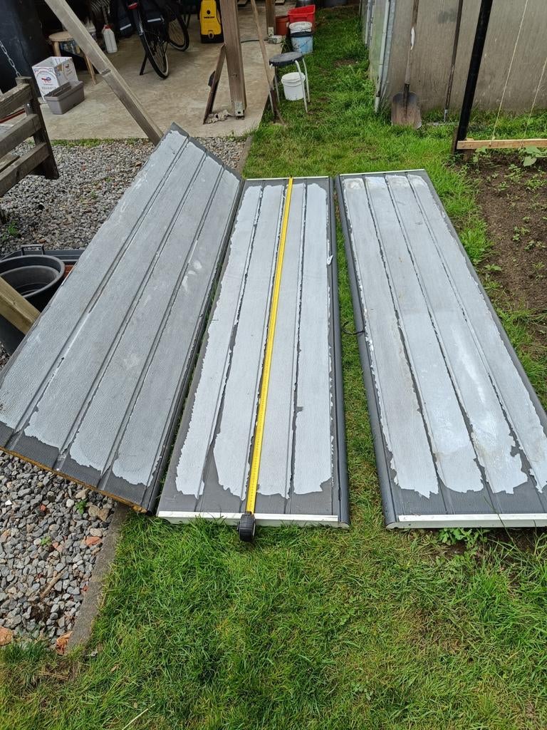 sandwichpanelen voor sectionalepoort, Doe-het-zelf en Bouw, Ophalen, Gebruikt