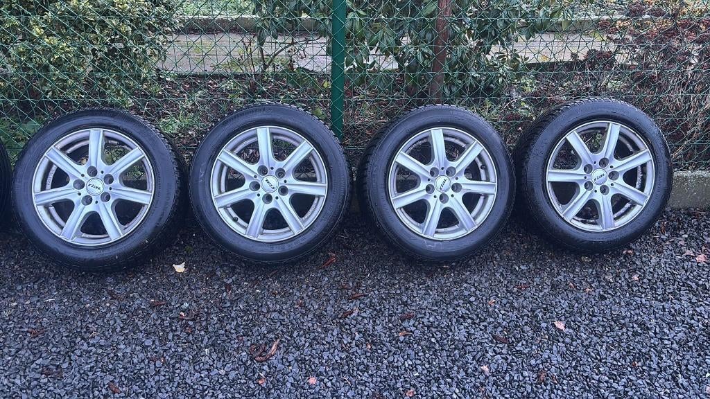Jantes Rial 15" + pneus d'hiver Continental (185/60 R15), 15 pouces, Pneus et Jantes, Pneus hiver, Enlèvement