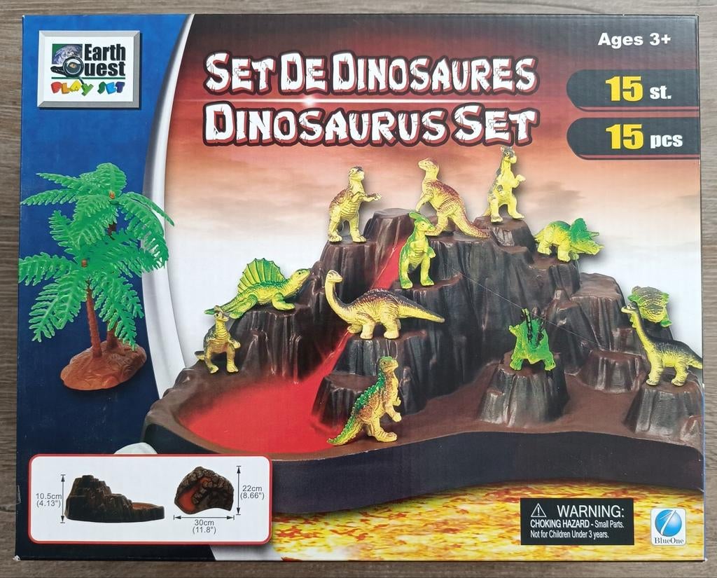 Earth Quest/Dinosaur Set/15 stuks, Ophalen of Verzenden