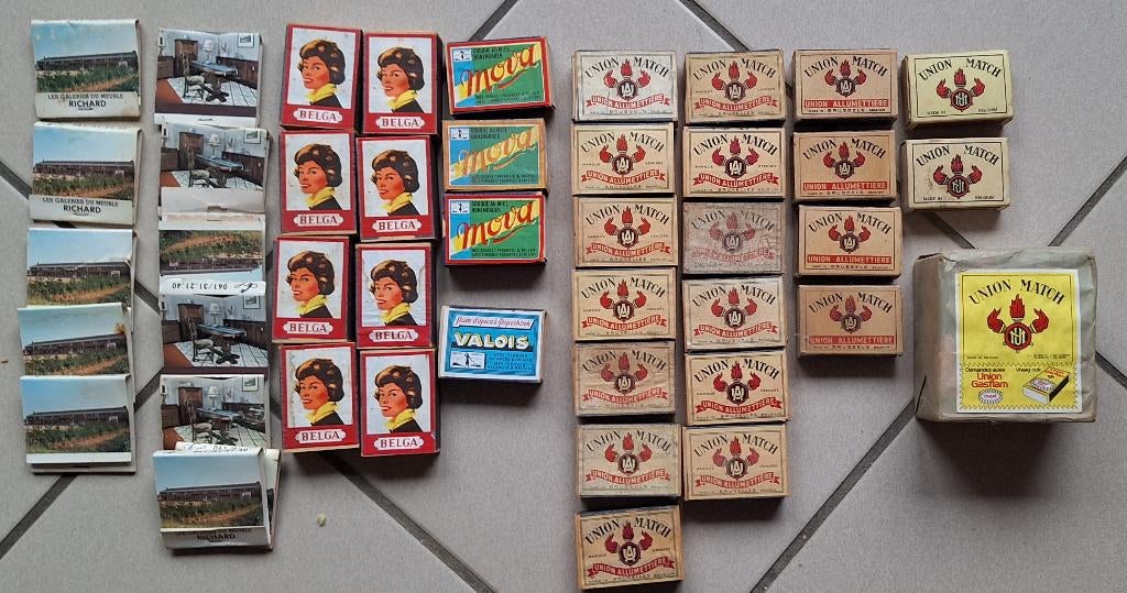 Belga Nova Union Match luciferdoosset, Ophalen, Gebruikt, Luciferdoosjes of -merken