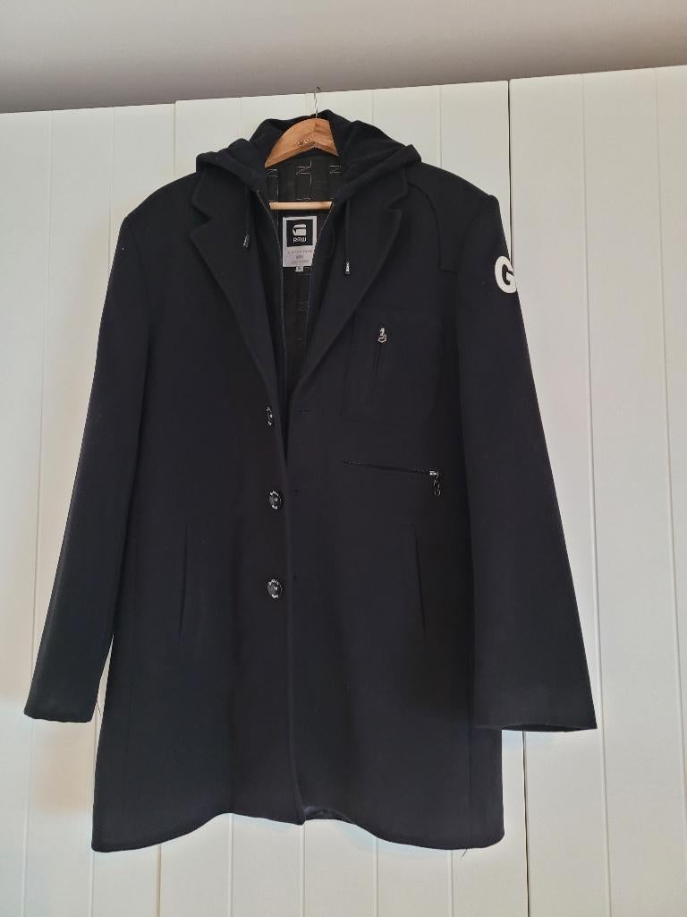 zwarte mantel G-Star Raw (jas), G-star Raw, Enlèvement ou Envoi, Taille 56/58 (XL), Comme neuf