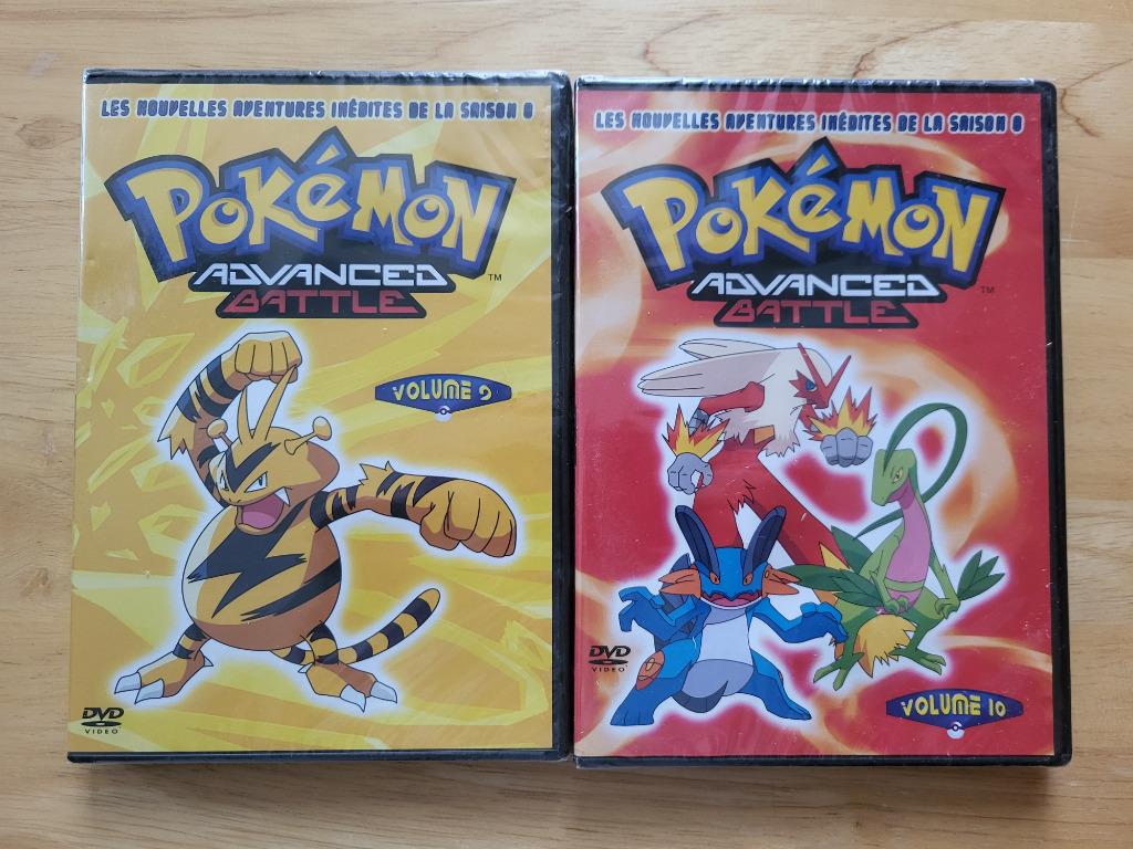 Lot DVD Pokémon Advanced Battle Volume 9 & 10, Anime (japonais), Dessin animé, Tous les âges, Enlèvement