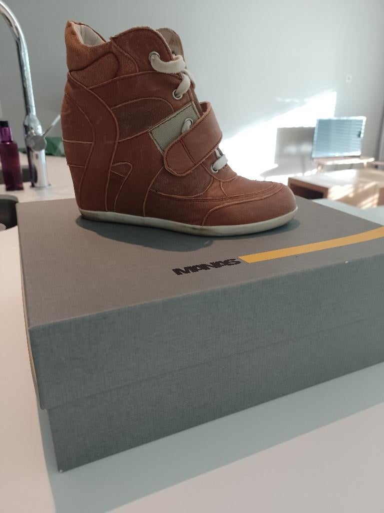 Sportschoenen met verhoging, Bruin, Sportschoenen, Manas, Ophalen of Verzenden