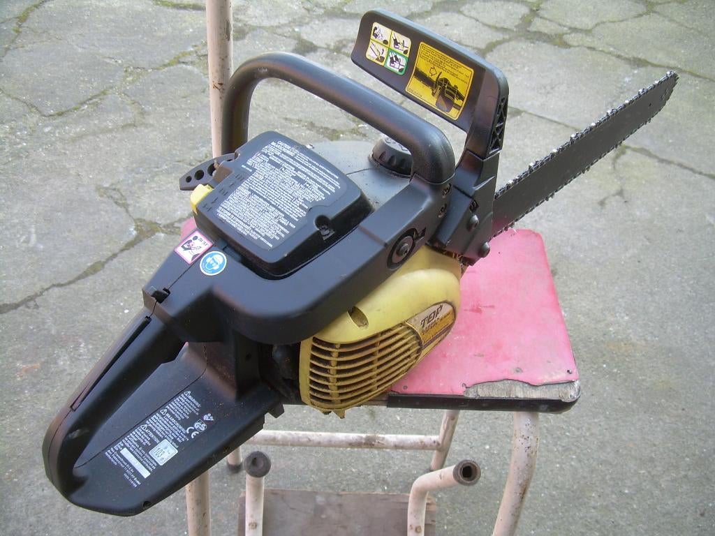 motorzaag top garden met blad 45 cm, en veiligheids harnas, Ophalen of Verzenden, Motorzaag