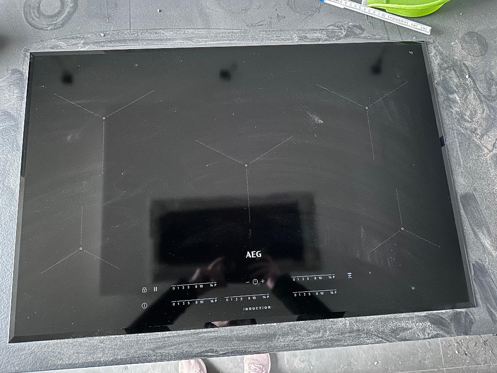 AEG inductie IKE85431FB, Elektronische apparatuur, Kookplaten, Ophalen, Nieuw, Inbouw, Inductie