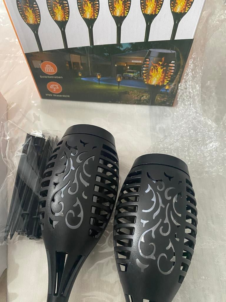 Lumiere a flamme solaire, Jardin & Terrasse, Enlèvement ou Envoi, Comme neuf