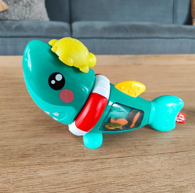 Fisher-Price Activiteiten haai, Ophalen of Verzenden, Zo goed als nieuw, Rammelaar, Met licht