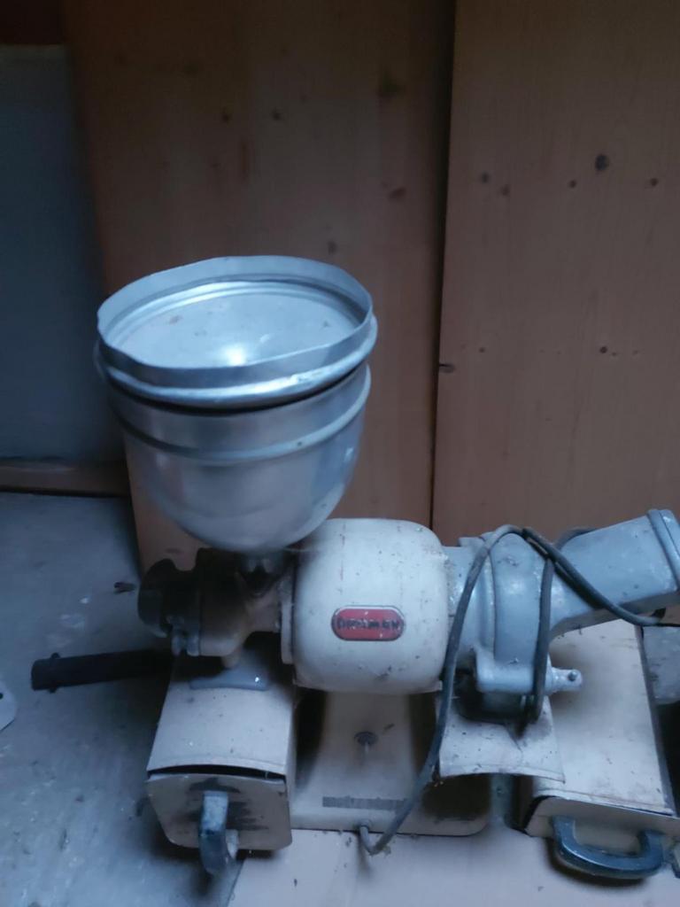 Oude koffiemolen en kaasmolen berkel vintage, Enlèvement, Comme neuf