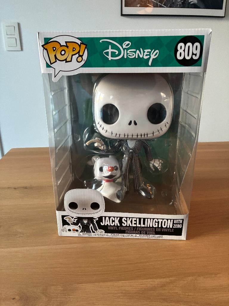 Funko POP! Disney Jack Skellington w/ Zero 809, Enlèvement ou Envoi, Neuf