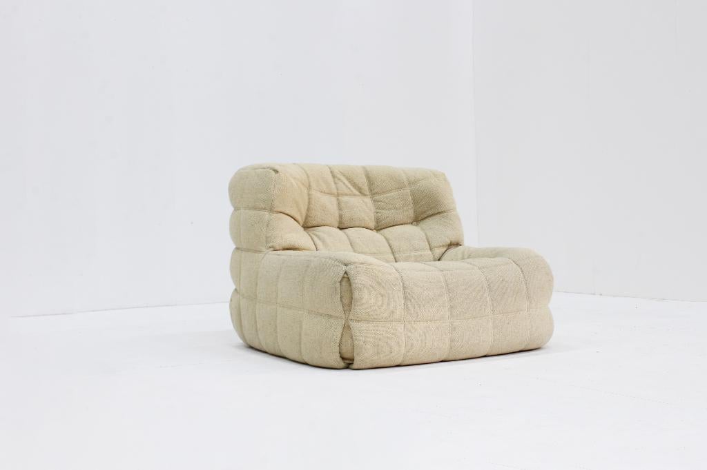 Vintage Ligne Roset Kashima fauteuil Michel Ducaroy, Antiek en Kunst, Antiek | Meubels | Stoelen en Sofa's, Ophalen