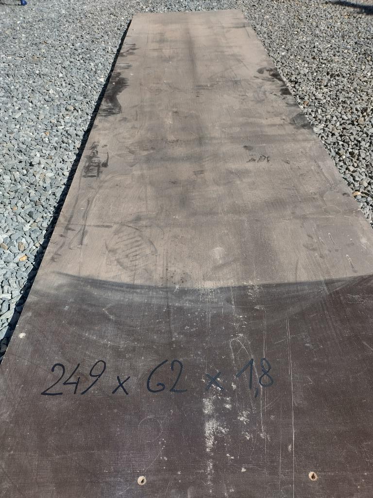 Stukje betonplex 249 cm x 62 cm - 1,8 cm dik, 200 à 250 cm, Comme neuf, Autres essences de bois, Autres types