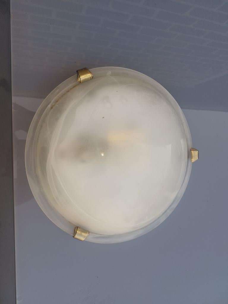 lampe de plafond, Enlèvement ou Envoi, Comme neuf, Verre, Plafond lamp