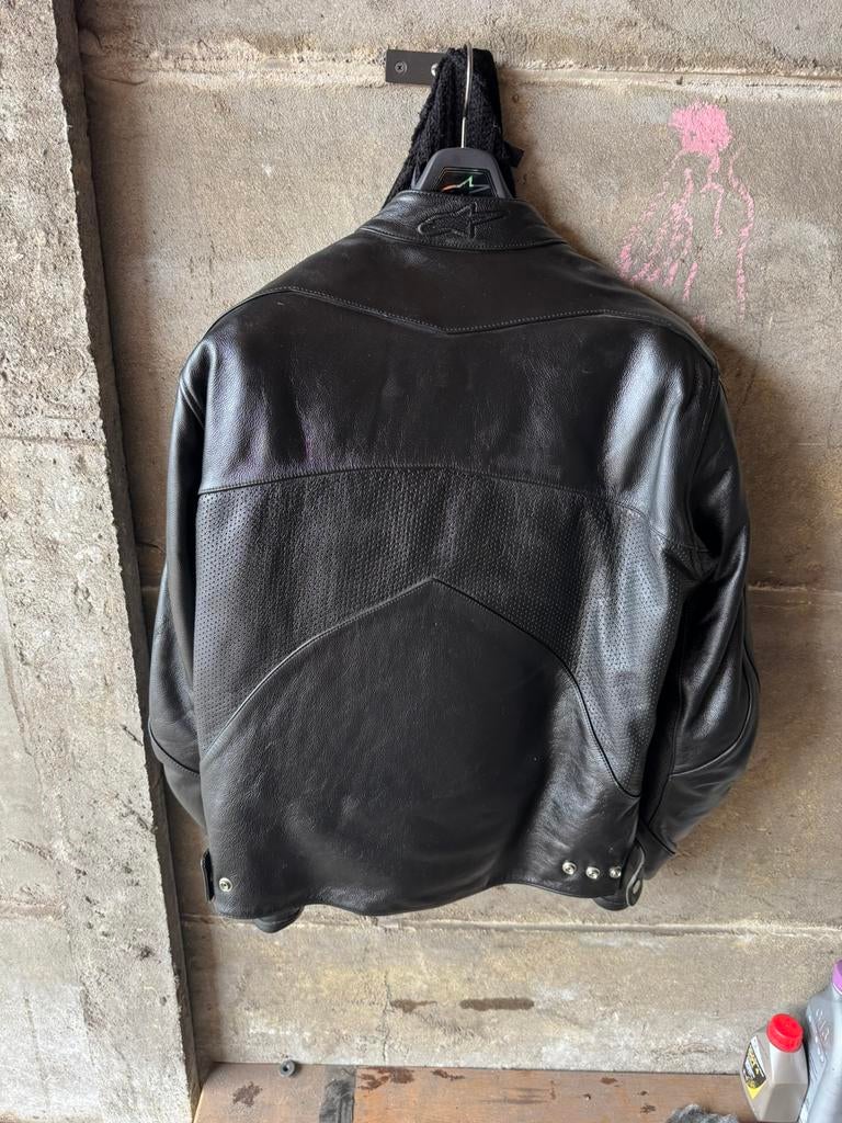 Motor leren vest shark, Enlèvement, Seconde main, Hommes, Manteau | cuir