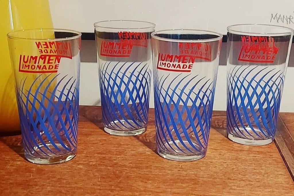 Verres à limonade vintage Lummen, Collections, Enlèvement ou Envoi