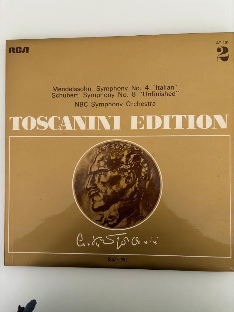 Mendelssohn Schubert Toscanini Edition 1972, Ophalen of Verzenden, Zo goed als nieuw, Romantiek, 12 inch