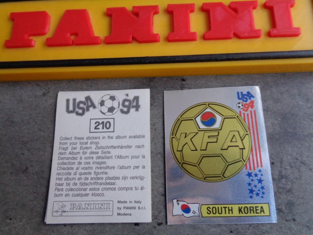 PANINI FOOTBALL AUTOCOLLANT COUPE DU MONDE 94 USA EMBLÈME DE, Enlèvement ou Envoi, Autocollant