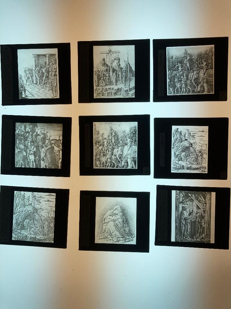 glazen dia's platen voor toverlantaarn, Ophalen of Verzenden, Gebruikt