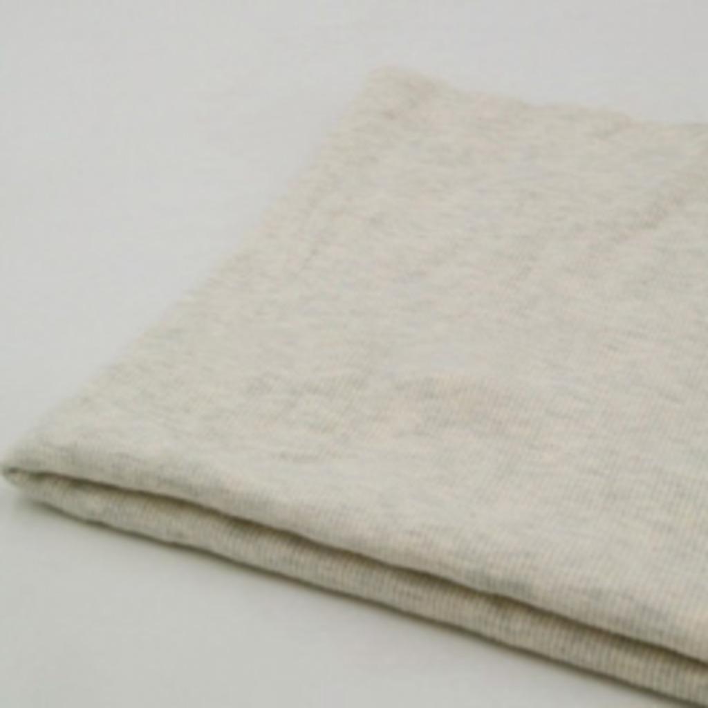 64018) katoen boordstof lichtgrijs crème melange 98cm breed, Neuf, Enlèvement ou Envoi, Coton, Moins de 30 cm