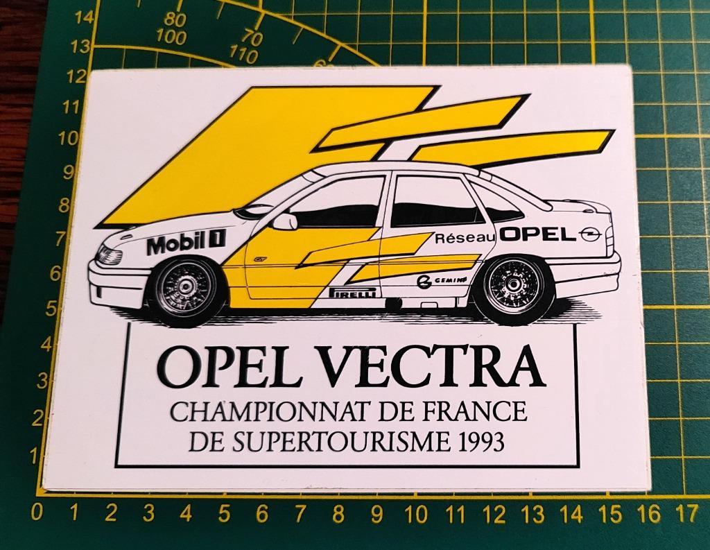 Sticker Opel Vectra Championnat de France 1993 (Zeldzaam!), Enlèvement ou Envoi
