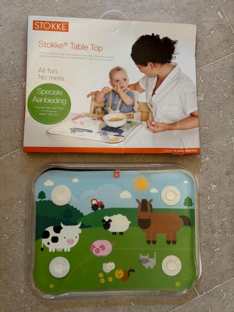 Stokke table top bescherming tafel harde plastic, Kinderen en Baby's, Kinderstoelen, Gebruikt, Ophalen