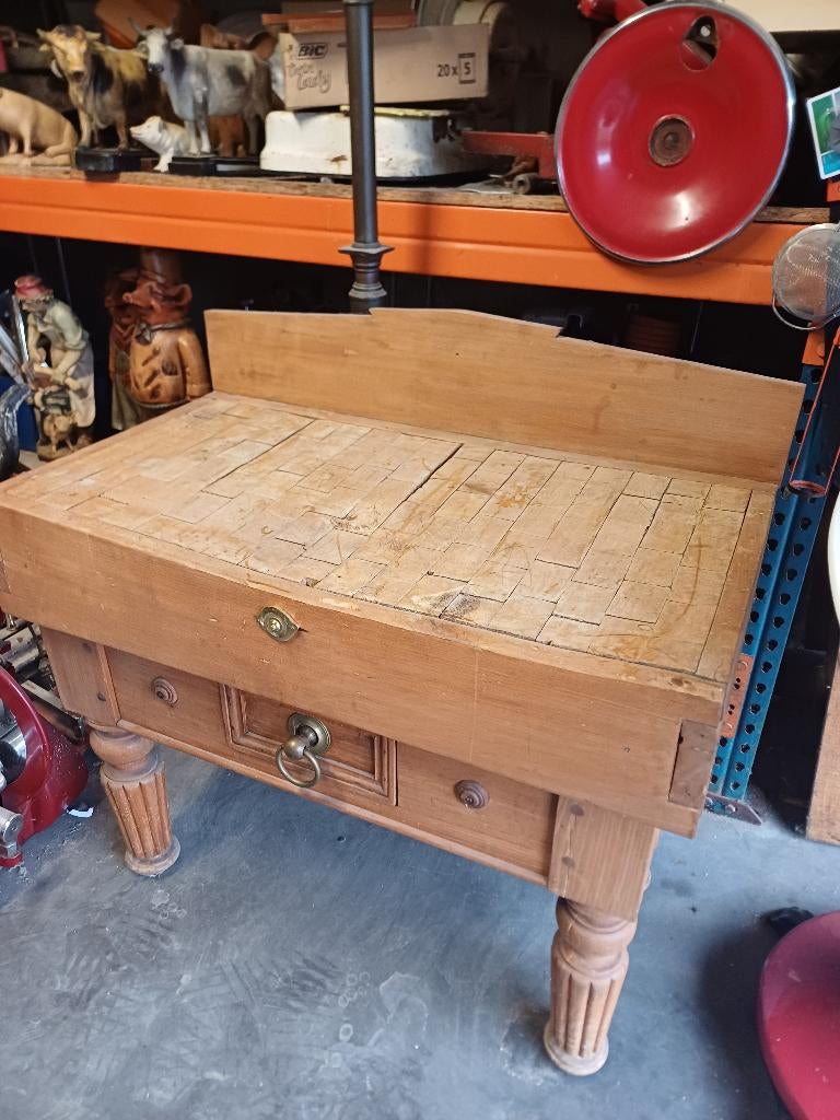 Kapblok,  hakblok,  beenhouwersblok, Antiek en Kunst, Ophalen