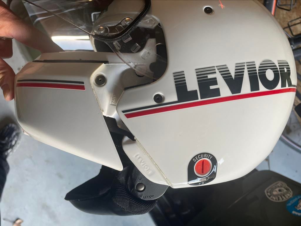 Levior function 1 old new stock 80’s motor helm, Motoren, Ophalen, Nieuw met kaartje, M, Integraalhelm