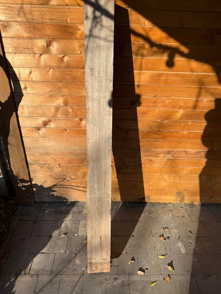 Padoek - paal - poort - 160+5cm op 15 op 15, Ophalen, Gebruikt, Palen, Hardhout