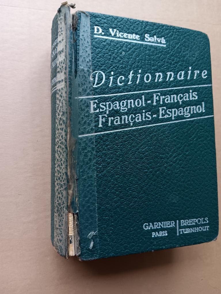 OUD WOORDENBOEK SPAANS FRANS EN VICE VERSA, Boeken, Woordenboeken, Ophalen, D.VICENTE SALVA, Frans