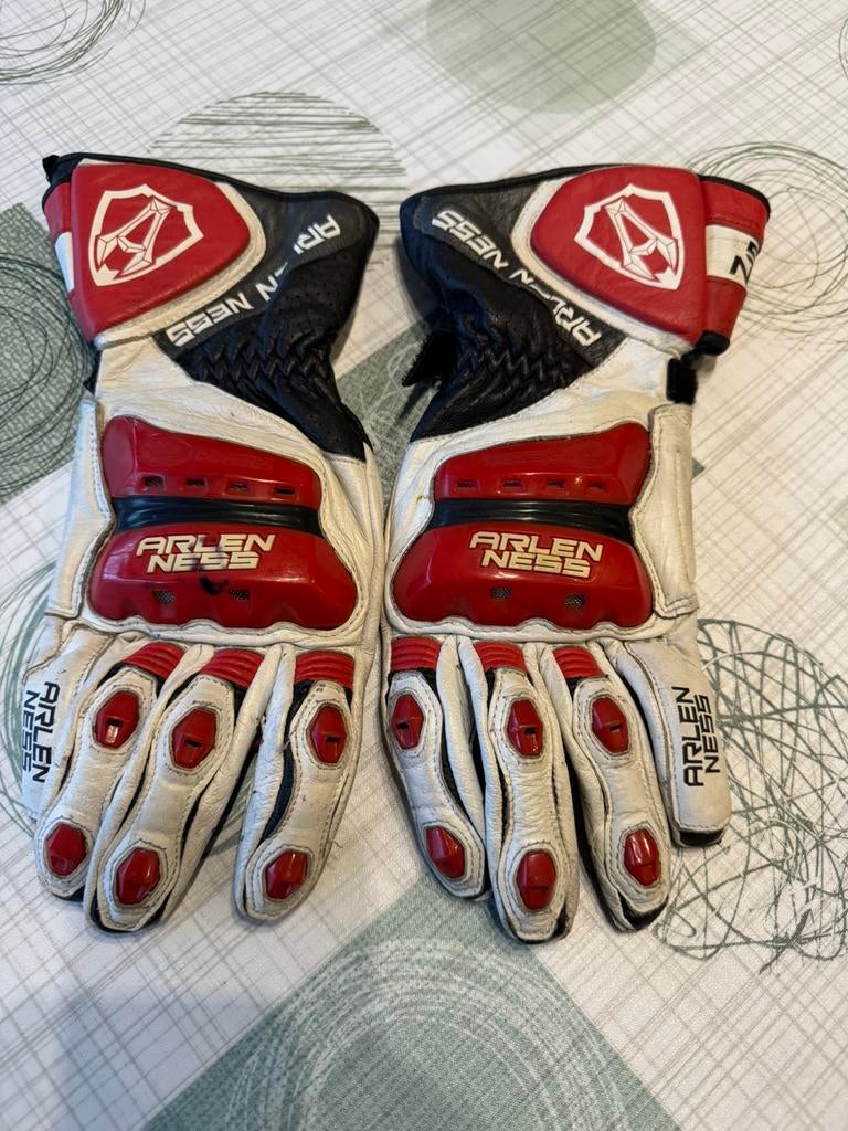 Motorhandschoenen Arlen Ness, Motoren, Ophalen of Verzenden, Tweedehands, Heren, Handschoenen