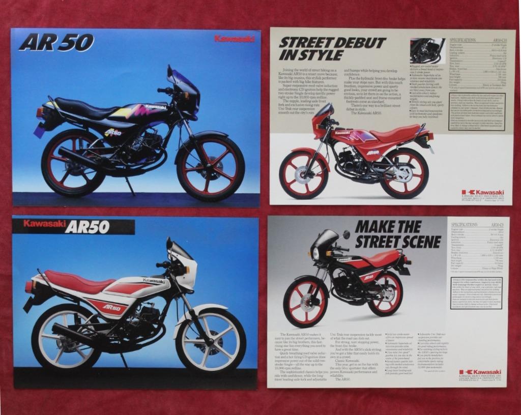 brochure origineel. Kawasaki AR 50, Ophalen of Verzenden, Kawasaki