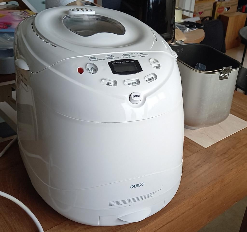 Machine à pain automatique QUIGG, Enlèvement