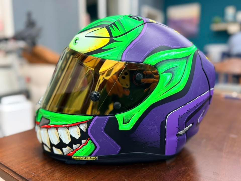 Mooie HJC RPHA Marvel green goblin helm, Motoren, Kleding | Motorhelmen, M, Dames, HJC, Ophalen of Verzenden