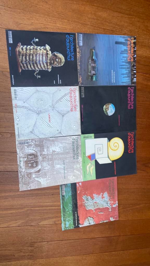 7 magazines L'architecture d'aujourd'hui 2000, Livres, Enlèvement ou Envoi, Neuf