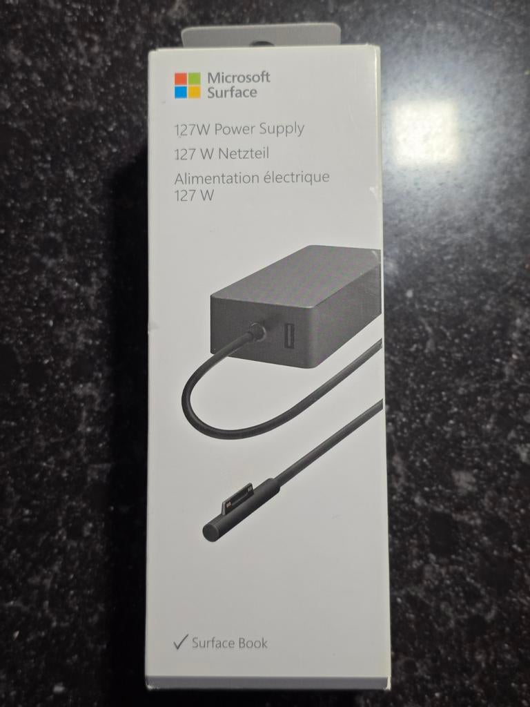 Originele Microsoft Surface Book adapter 127W, Computers en Software, Laptop-opladers, Ophalen of Verzenden