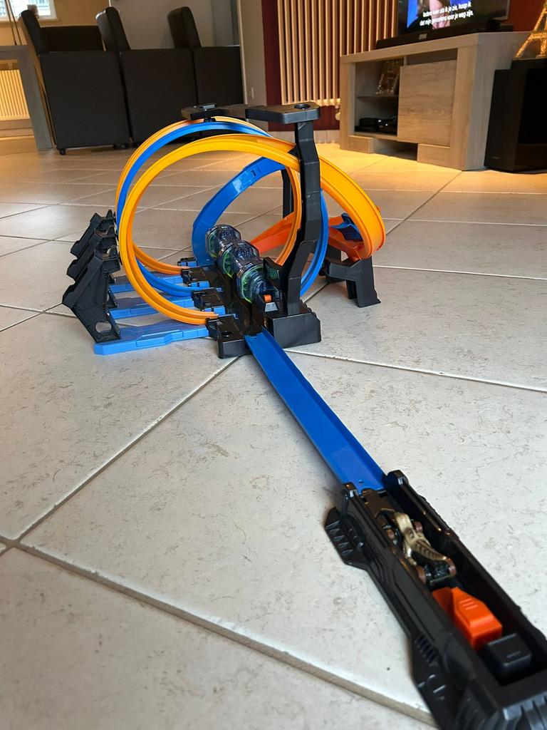Autobaan Hot Wheels, Kinderen en Baby's, Speelgoed | Racebanen, Ophalen, Racebaan, Zo goed als nieuw, Hot Wheels