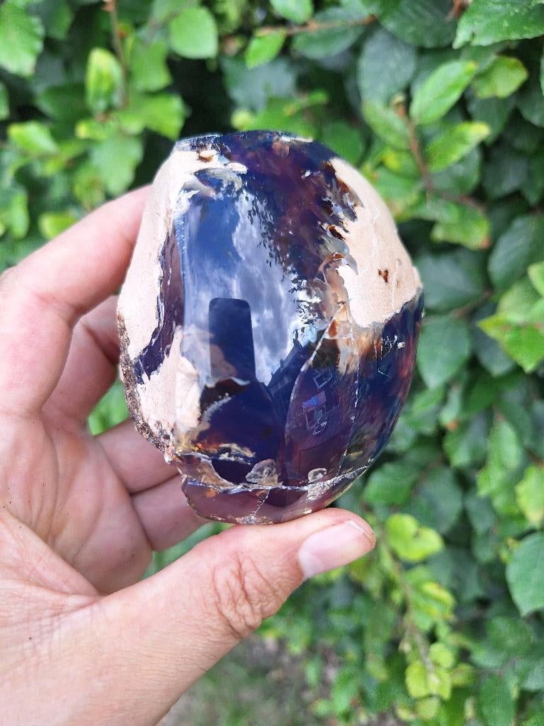 PRACHTIGE Indonesisch barnsteen 184 gr semi gepolijst, Ophalen of Verzenden, Fossiel