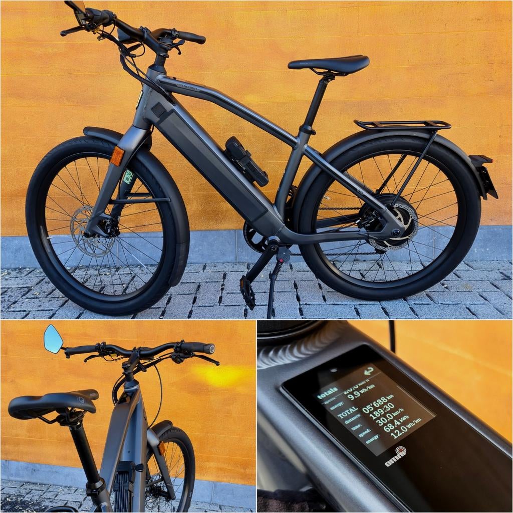 Stromer St1 Dark Grey L 814Wh 2023 speedpedelec, Fietsen en Brommers, Ophalen, Zo goed als nieuw, 50 km per accu of meer, Stromer