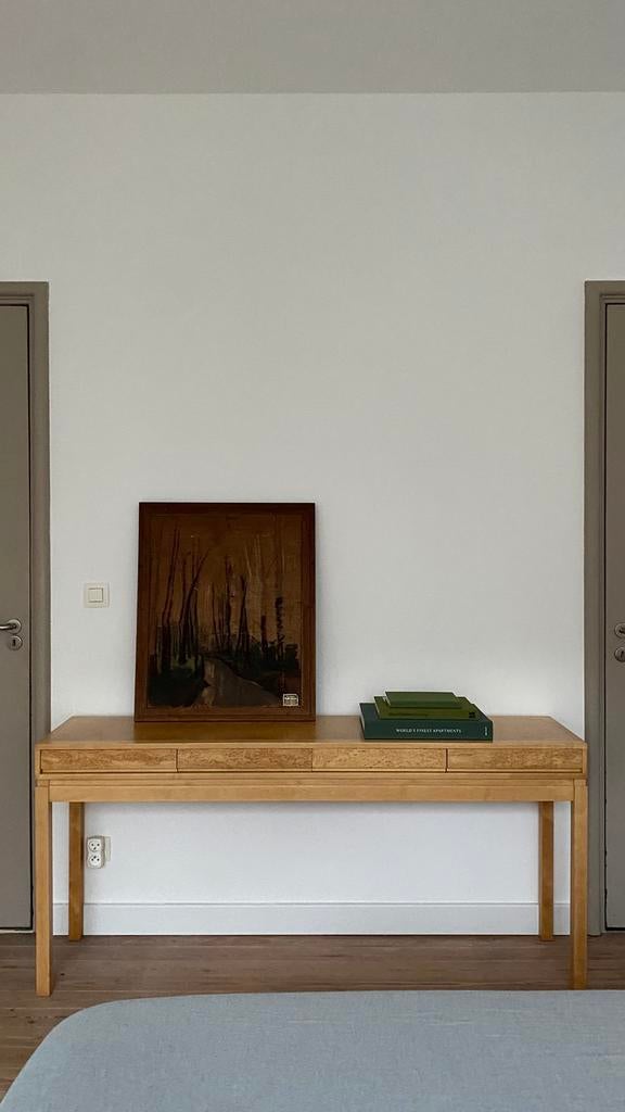 Sideboard/halkast in wortelhout, Ophalen, Gebruikt, 100 tot 150 cm, 3 of 4 laden
