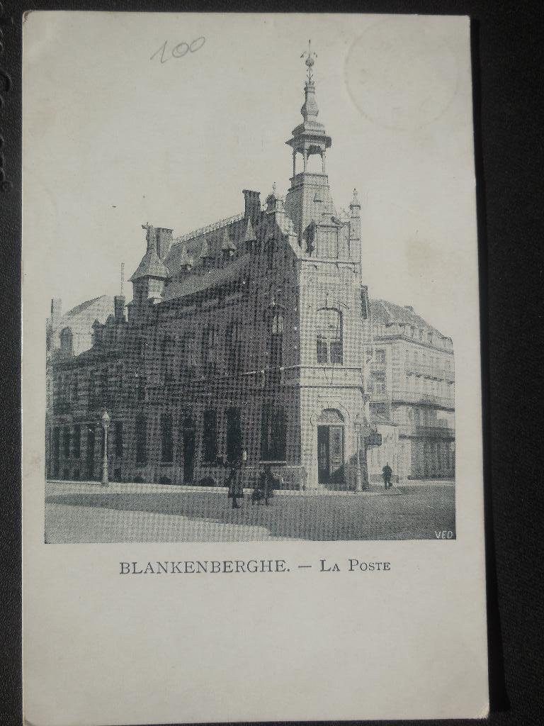 postkaart Blankenberge De Post, Verzamelen, Verzenden, Voor 1920, Gelopen, West-Vlaanderen