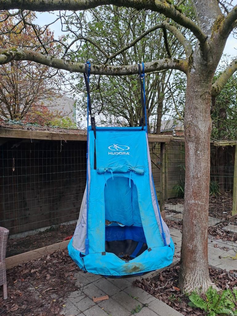 Schommel + tent, Ophalen