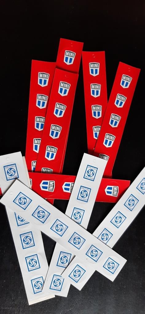 10 autocollants British Leyland et 10 x Mini, Autos : Divers, Autocollants de voiture, Enlèvement ou Envoi