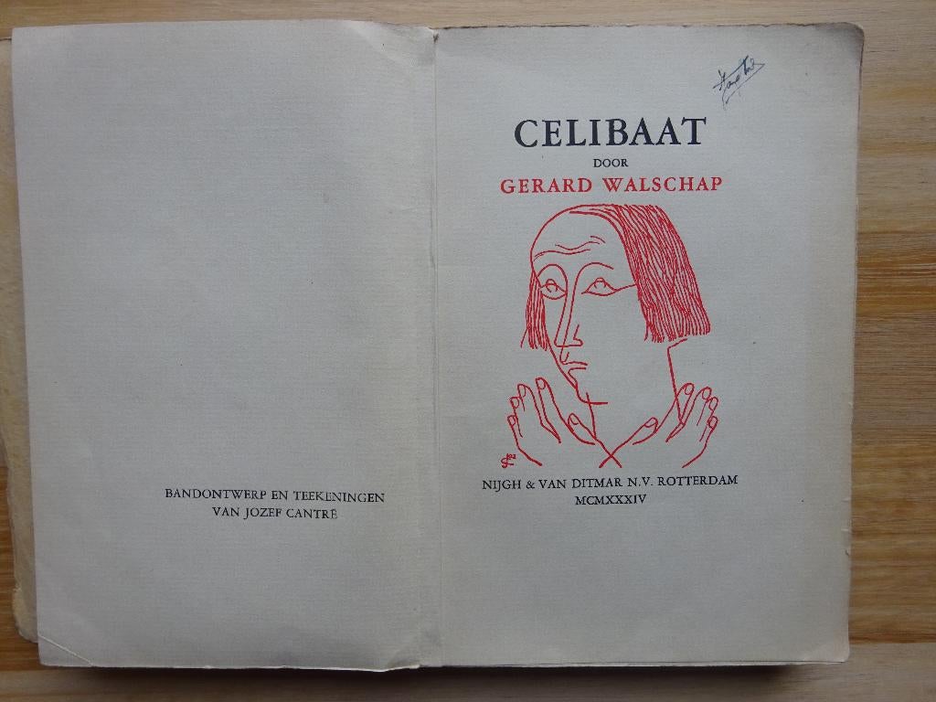 Celibaat, Gerard Walschap, 1934, ill. Jozef Cantré, Gelezen, België, Gerard Walschap, Ophalen of Verzenden