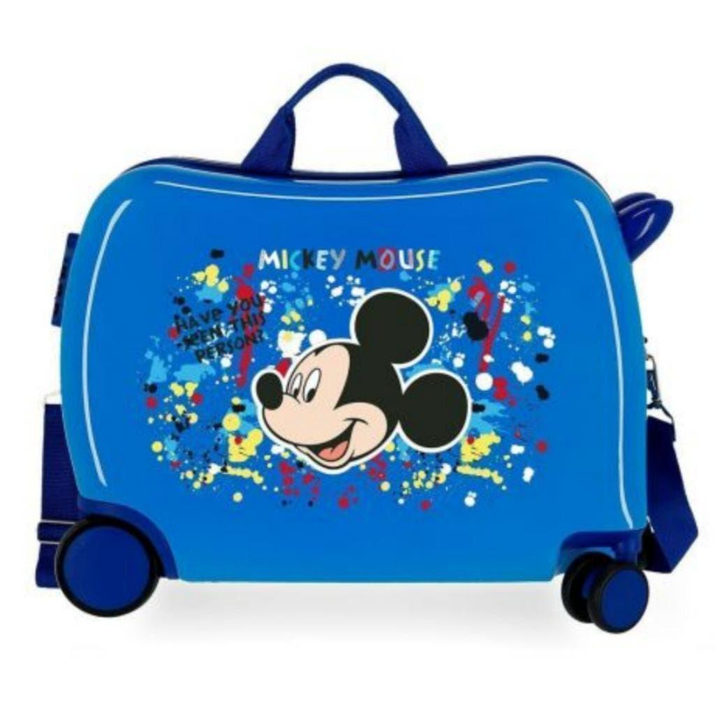 Mickey Mouse ABS Ride-On Kinderkoffer - Gratis Verzending, Wieltjes, Hard kunststof, Nieuw, Minder dan 50 cm